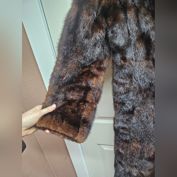 Mink fur long coat - Picture 4 of 16